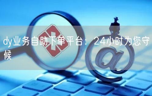 dy业务自助下单平台：24小时为您守候