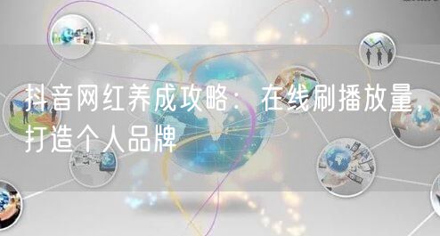 抖音网红养成攻略：在线刷播放量，打造个人品牌