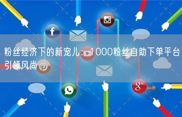粉丝经济下的新宠儿：1000粉丝自助下单平台引领风尚