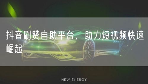 抖音刷赞自助平台，助力短视频快速崛起