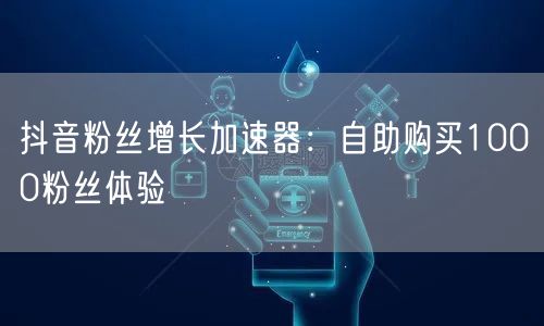 抖音粉丝增长加速器：自助购买1000粉丝体验