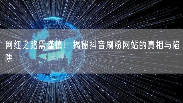 网红之路需谨慎！揭秘抖音刷粉网站的真相与陷阱