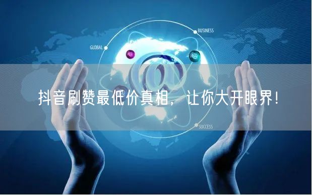 抖音刷赞最低价真相，让你大开眼界！