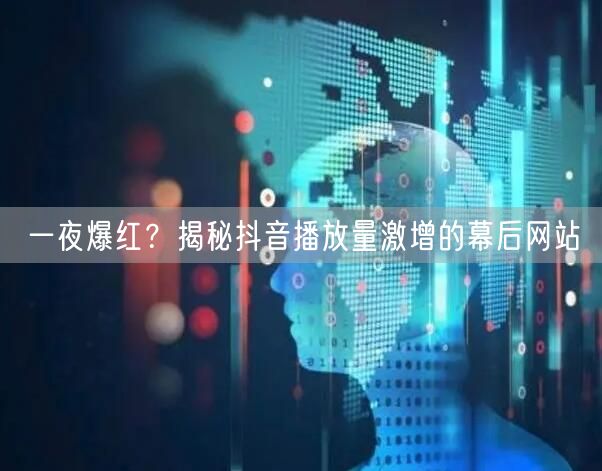 一夜爆红？揭秘抖音播放量激增的幕后网站