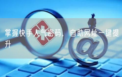 掌握快手人气密码，自助网址一键提升