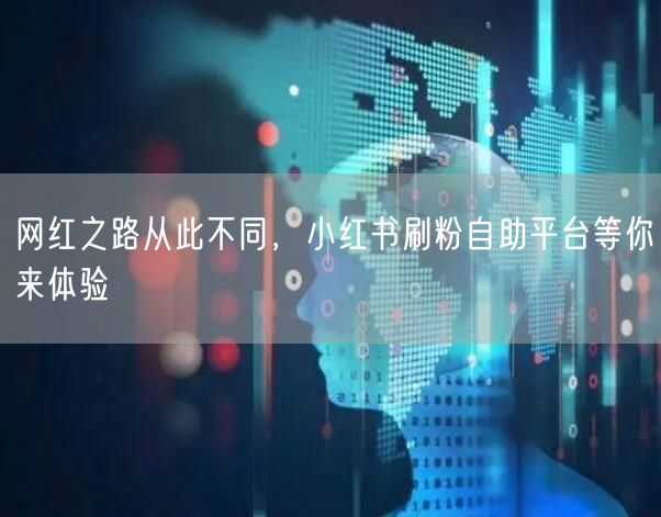 网红之路从此不同，小红书刷粉自助平台等你来体验