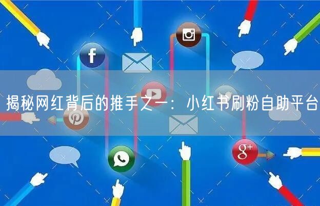 揭秘网红背后的推手之一：小红书刷粉自助平台