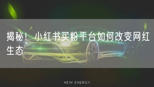 揭秘！小红书买粉平台如何改变网红生态