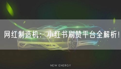 网红制造机：小红书刷赞平台全解析！