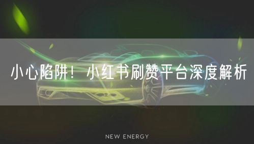 小心陷阱！小红书刷赞平台深度解析