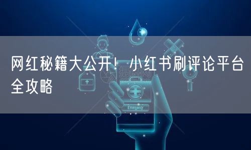 网红秘籍大公开！小红书刷评论平台全攻略