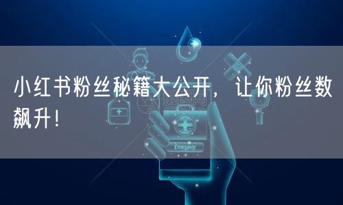 小红书粉丝秘籍大公开，让你粉丝数飙升！