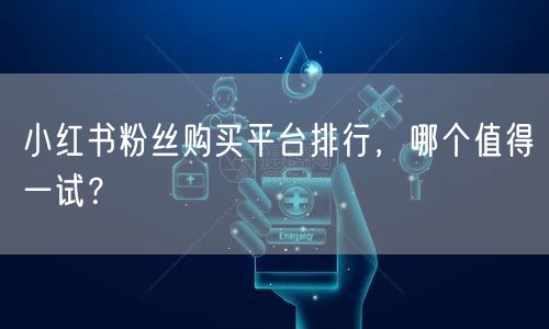 小红书粉丝购买平台排行，哪个值得一试？