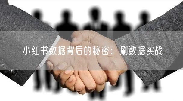 小红书数据背后的秘密：刷数据实战