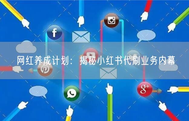 网红养成计划：揭秘小红书代刷业务内幕