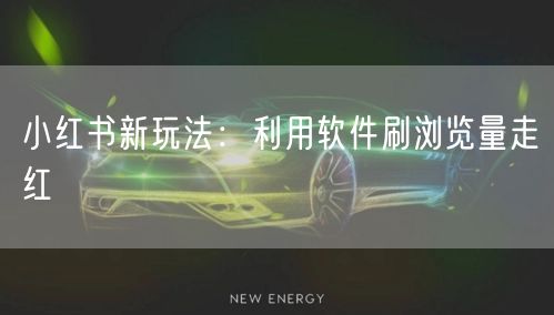 小红书新玩法：利用软件刷浏览量走红