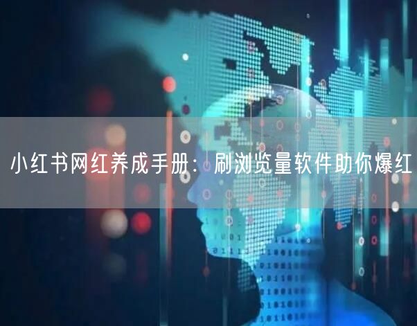 小红书网红养成手册：刷浏览量软件助你爆红