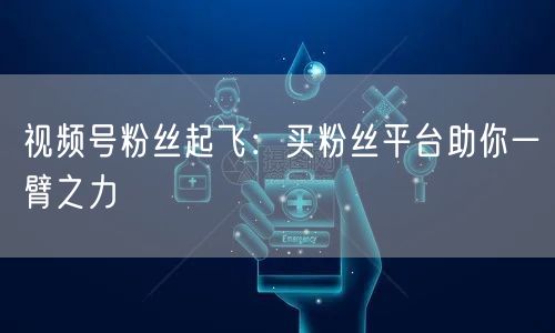 视频号粉丝起飞：买粉丝平台助你一臂之力