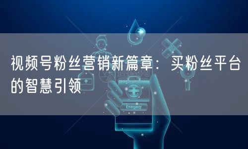 视频号粉丝营销新篇章：买粉丝平台的智慧引领