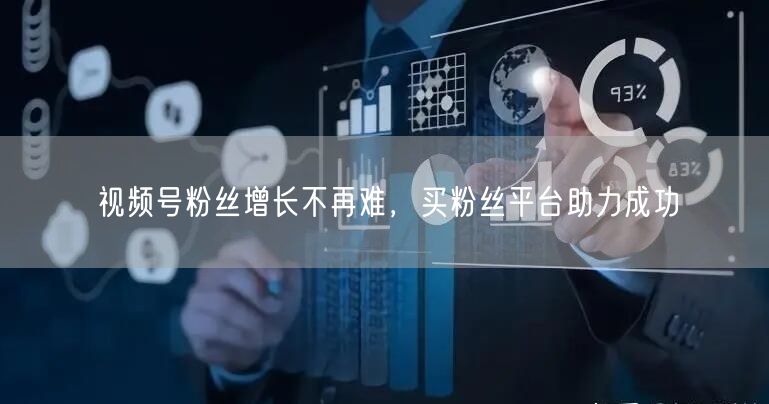 视频号粉丝增长不再难，买粉丝平台助力成功