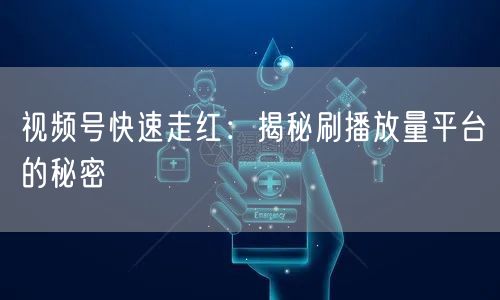 视频号快速走红：揭秘刷播放量平台的秘密