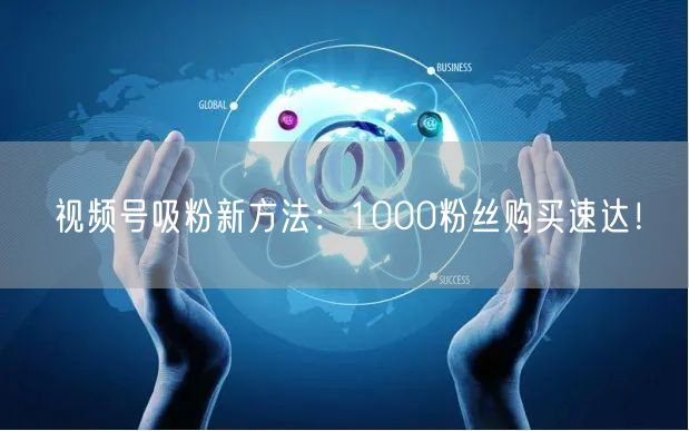 视频号吸粉新方法：1000粉丝购买速达！