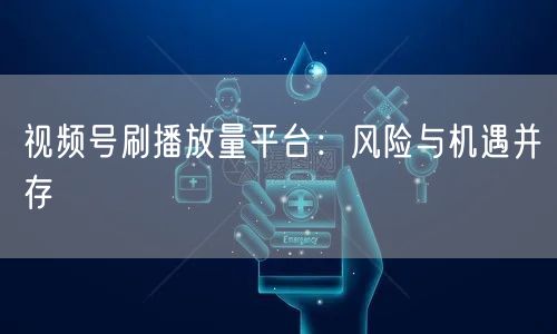 视频号刷播放量平台：风险与机遇并存